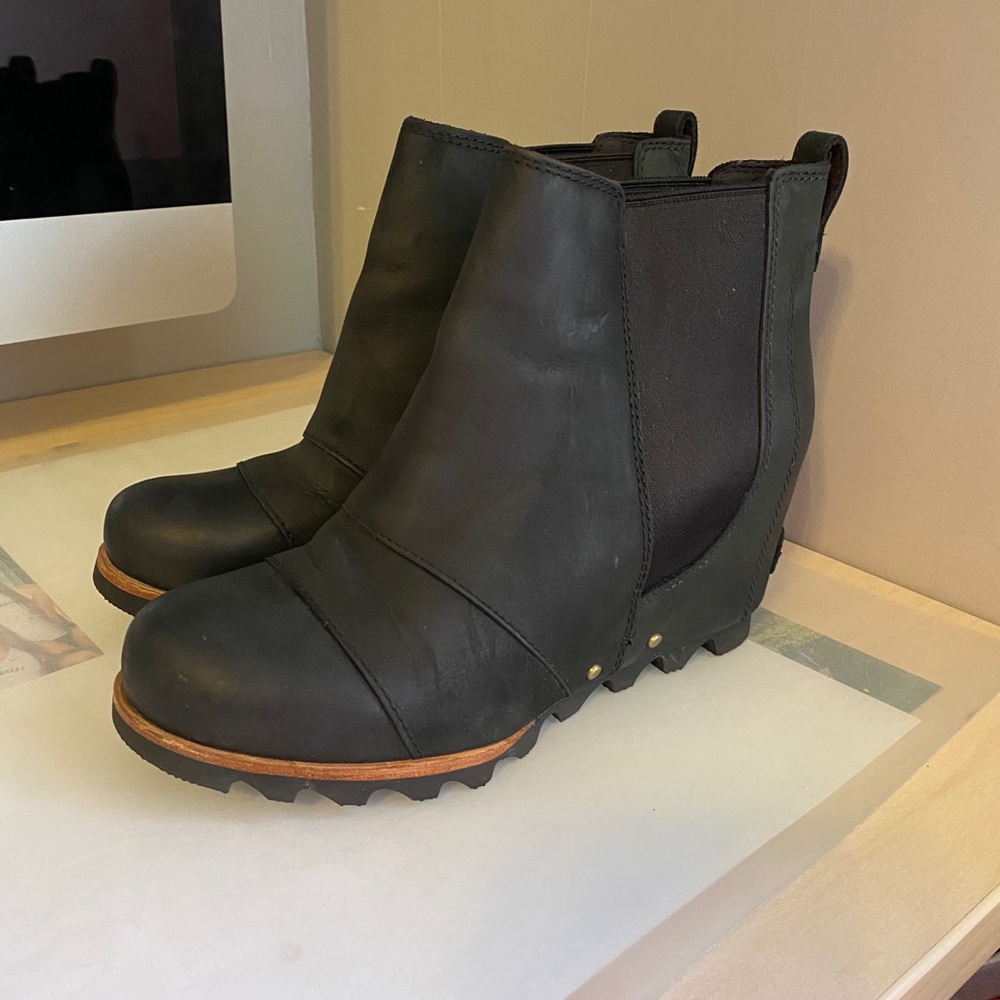 Sorel Lea Wedge Bootie In Black - image 3